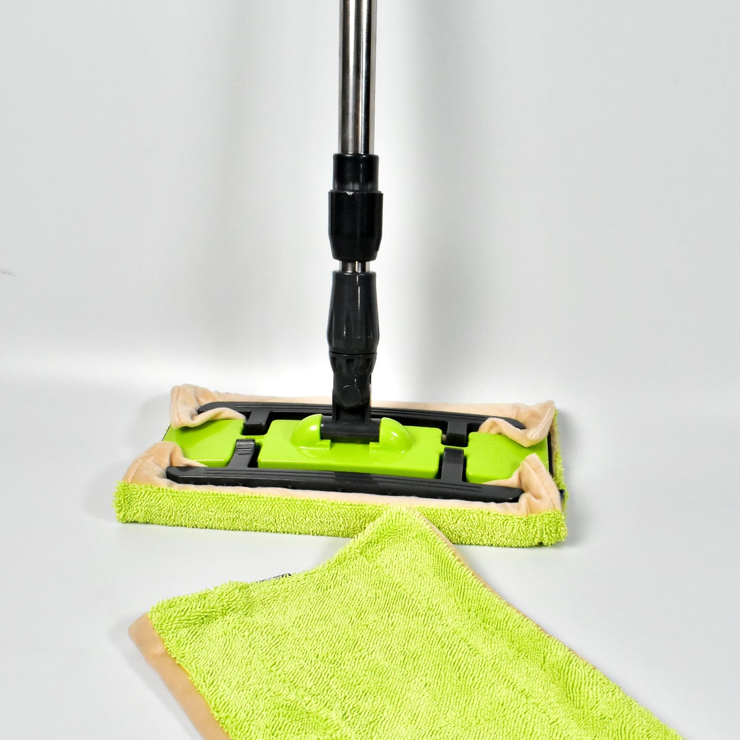 7870 DRY CLEANING FLAT MICROFIBER FLOOR CLEANING MOP WITH STEEL ROD LONG HANDLE DRY MOP DeoDap 7870 DRY CLEANING FLAT MICROFIBER FLOOR CLEANING MOP WITH STEEL ROD LONG HANDLE DRY MOP DeoDap